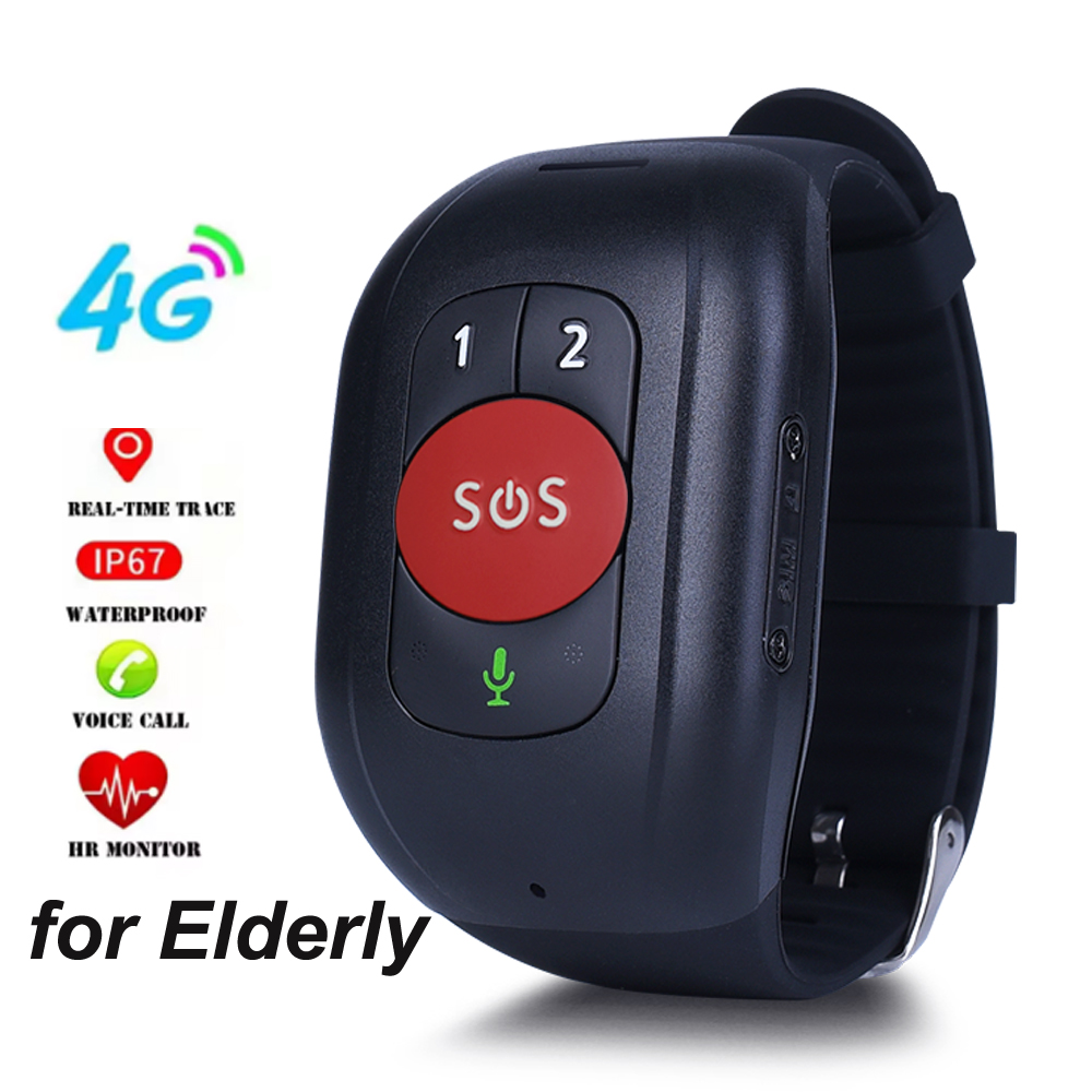 Fall Detection Watch - 노인용 4G SOS GPS 시계 GPS
