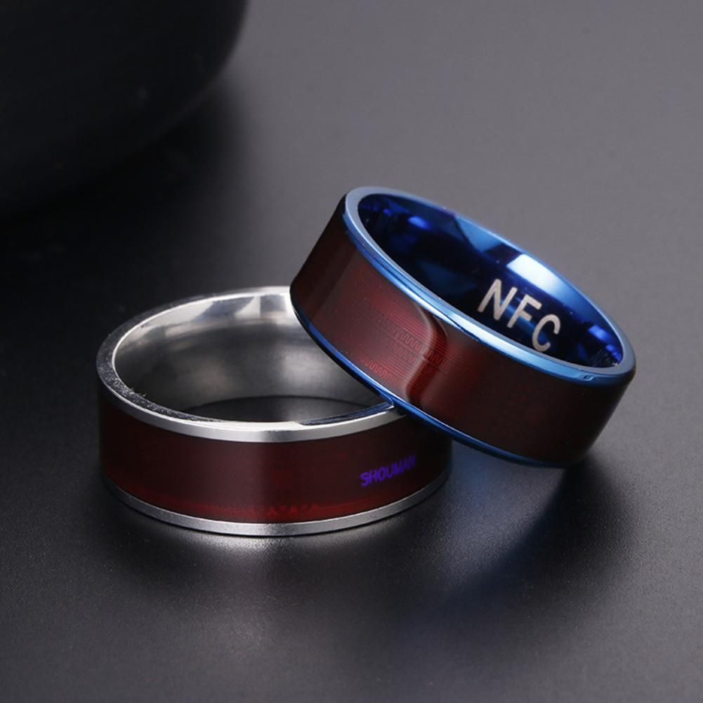 범용 휴대폰 NFC 칩 링 블루투스 두꺼운 스테인리스  - Smart Ring Nfc Pay 리뷰 및 가격