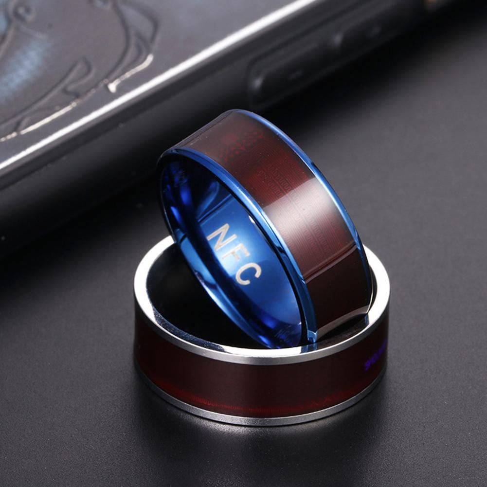 범용 휴대폰 NFC 칩 링 블루투스 두꺼운 스테인리스  - Smart Ring Nfc Pay 리뷰 및 가격